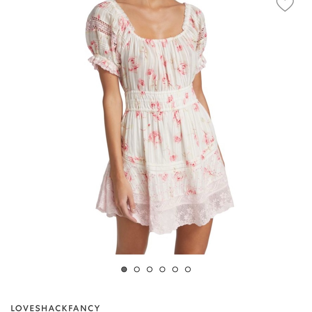 LoveShackFancy Floral Dress cotton xs